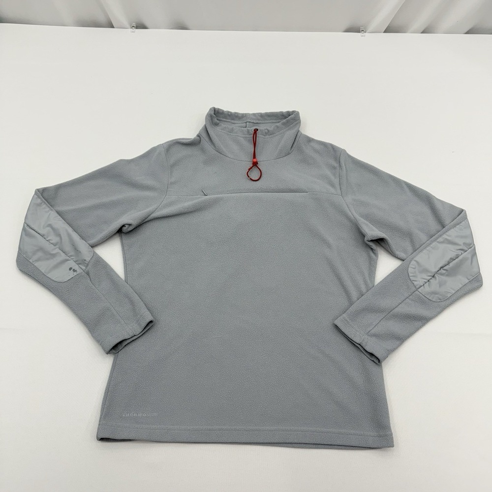 Nike ACG Thermal‎ Layer 2 Fleece Sweatshirt Womens Medium Pullover Pocket Gray - Picture 2 of 10